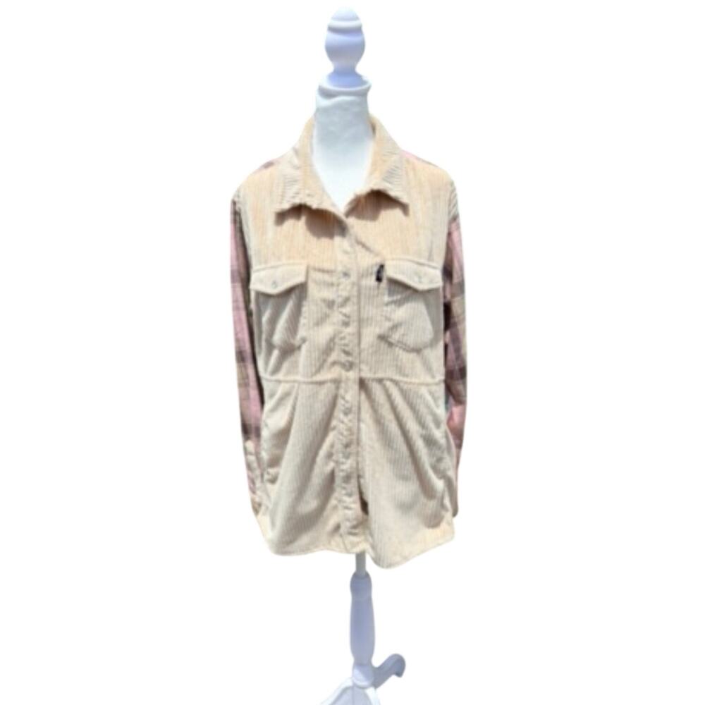 Hooey Ladies Tan Shacket New Button Down Medium New